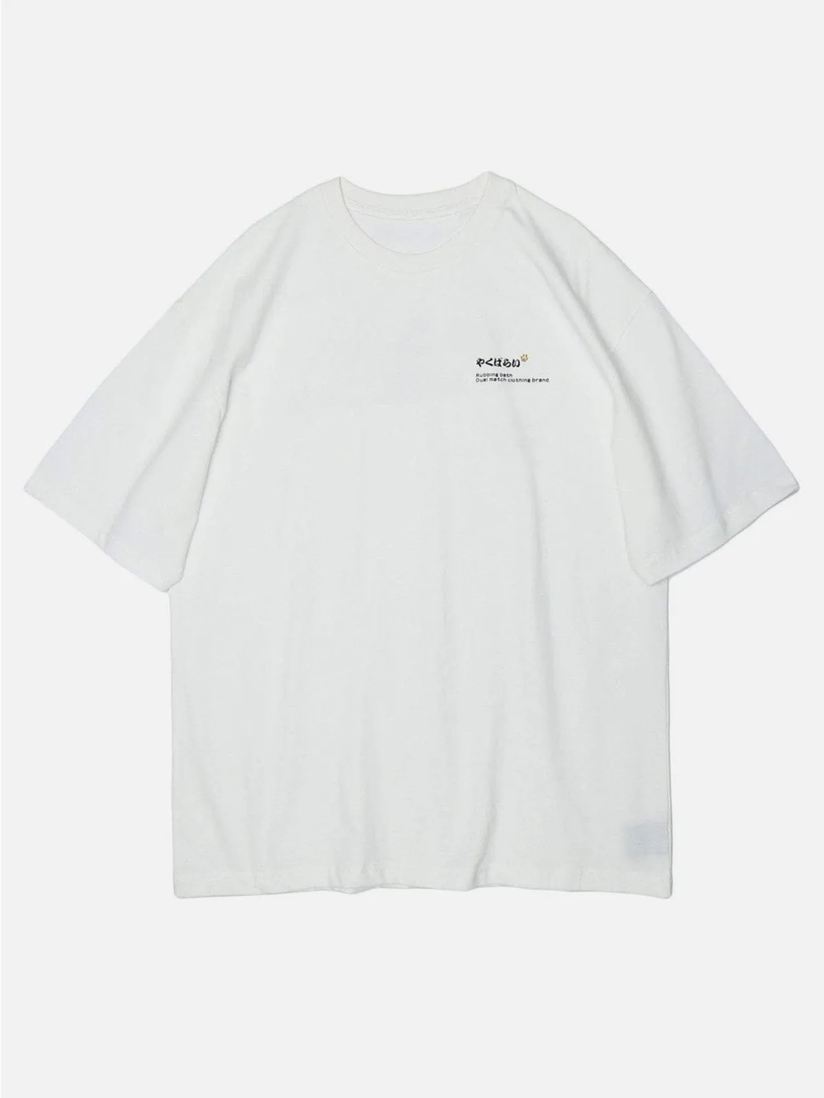 AlanBalen® - "Queue" Cat Graphic Oversized Tee