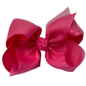 Barbie Layered Organza/Grosgrain Bow