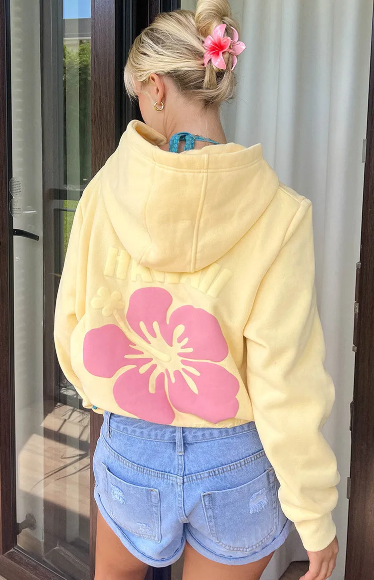 Beginning Yellow Hibiscus Hoodie