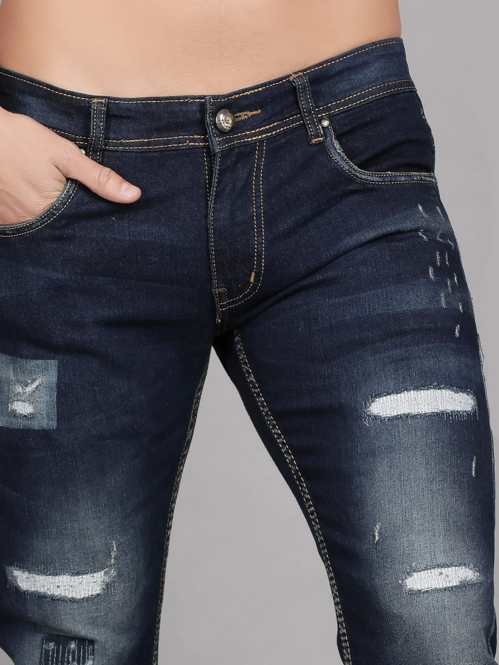 Blue Denim Jeans for Men (GBDNM5008)