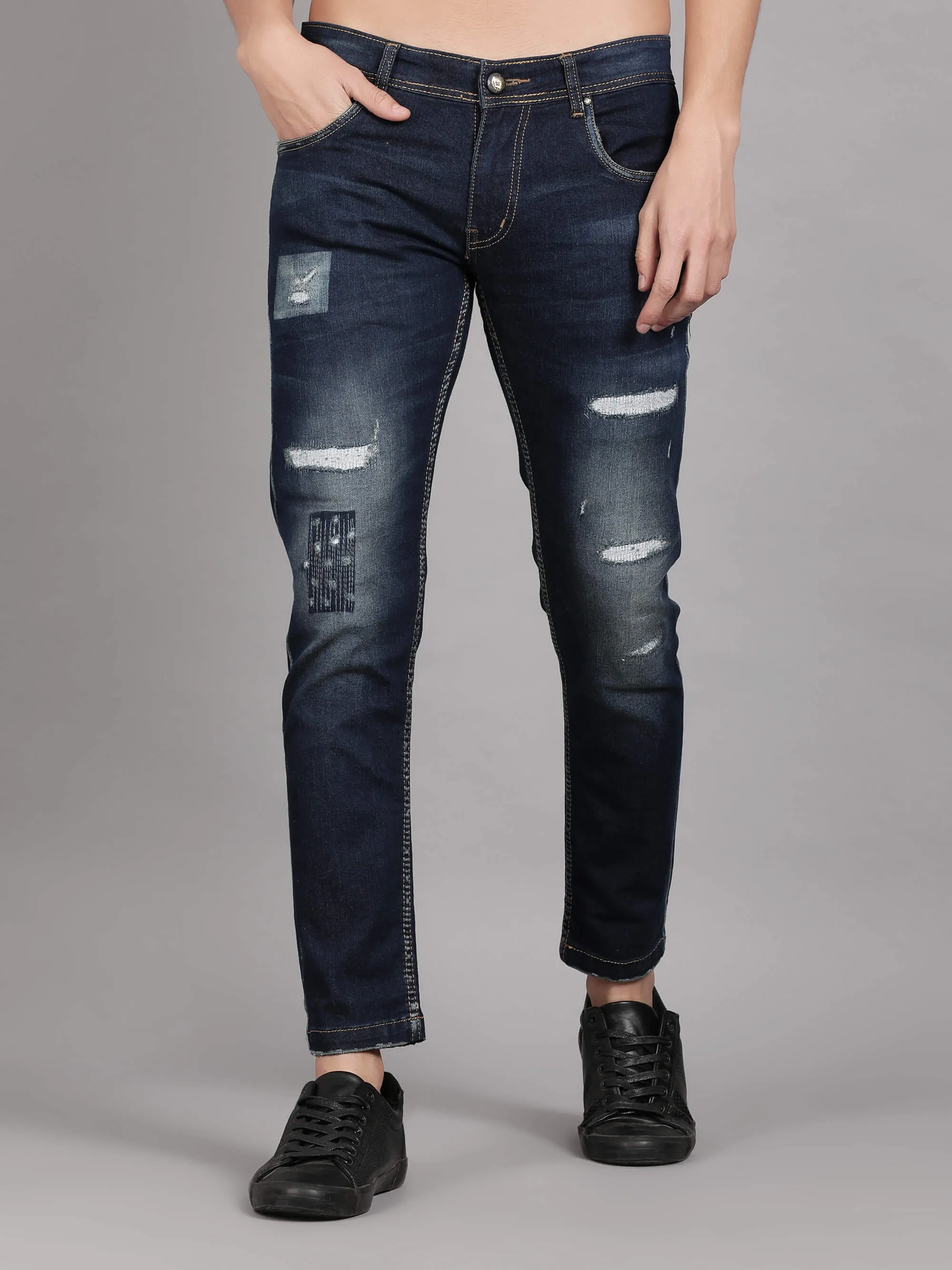 Blue Denim Jeans for Men (GBDNM5008)