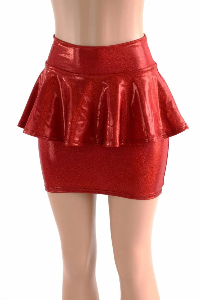 Bodycon Peplum Skirt -Choose Color