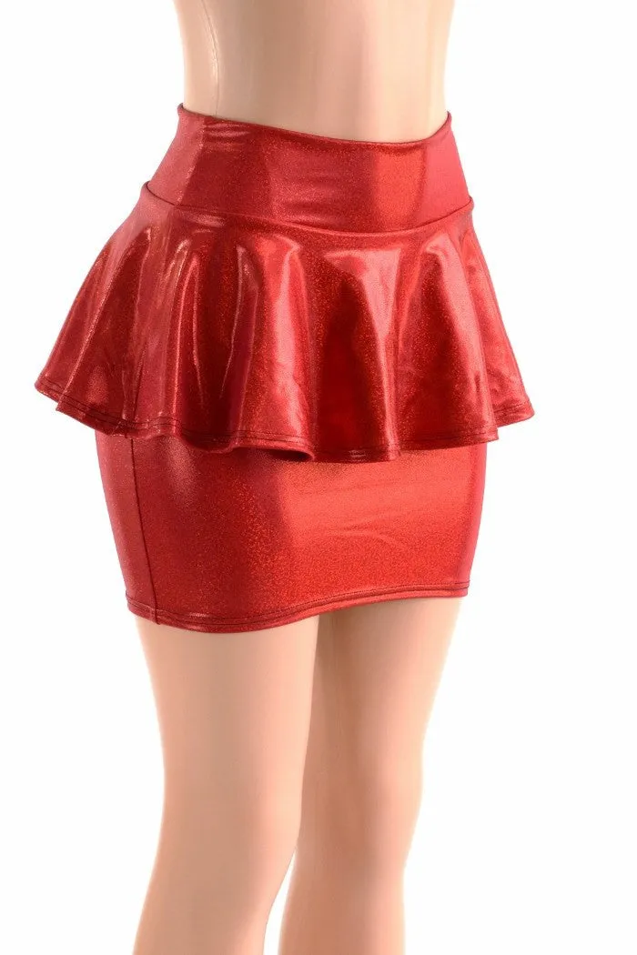 Bodycon Peplum Skirt -Choose Color