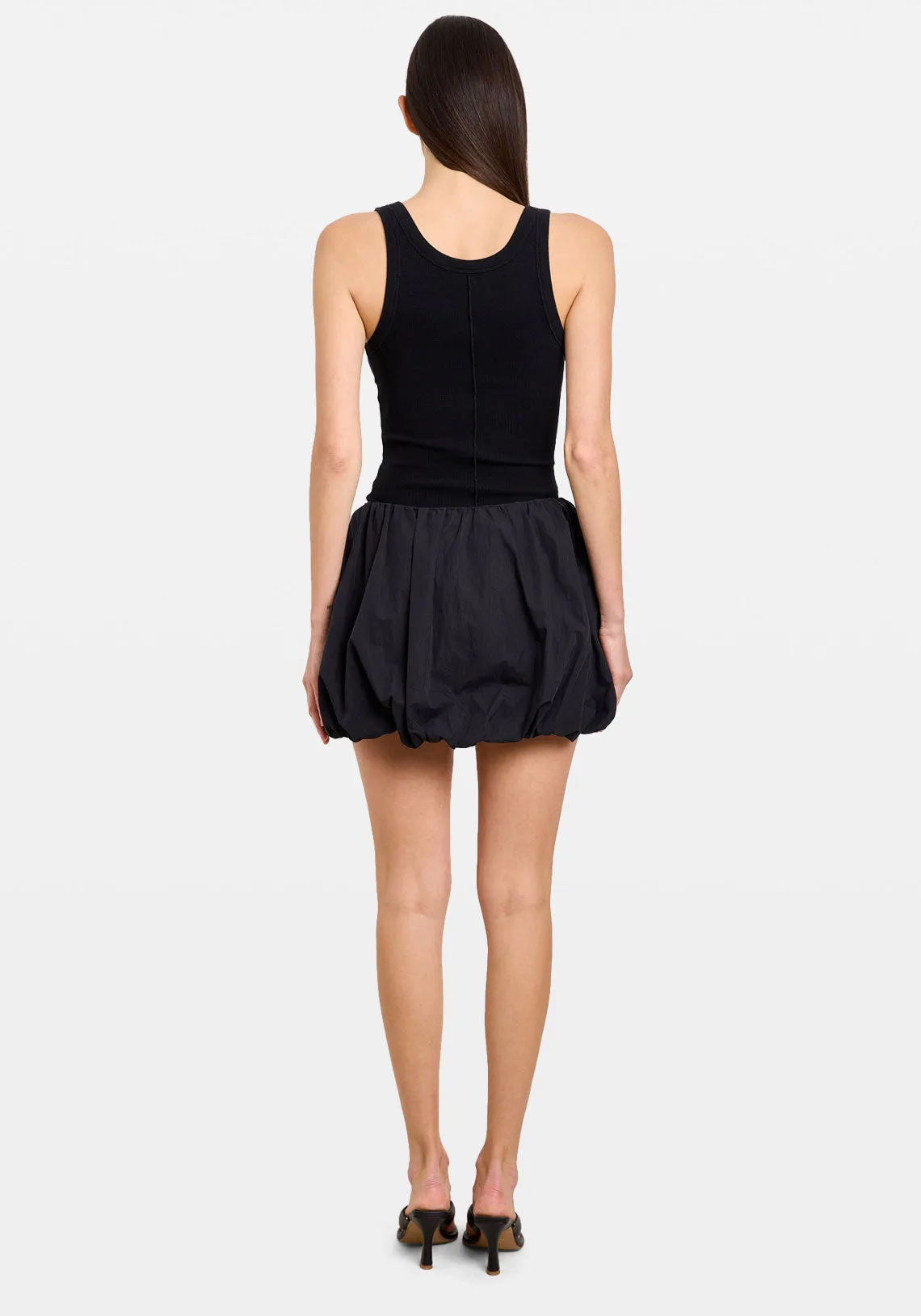 BUBBLE MICRO SKIRT BLACK