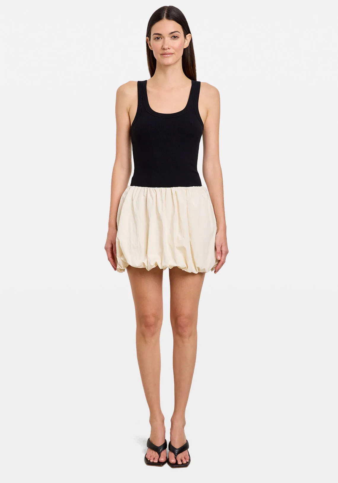 BUBBLE MICRO SKIRT CREME