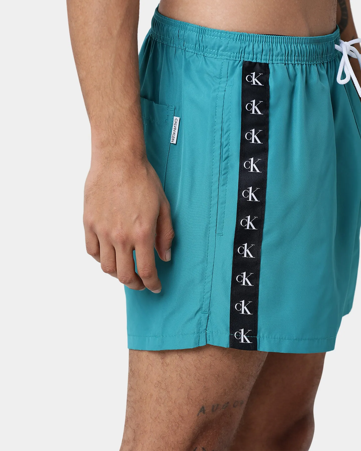 Calvin Klein Short Drawstring Swim Shorts Seans Teal