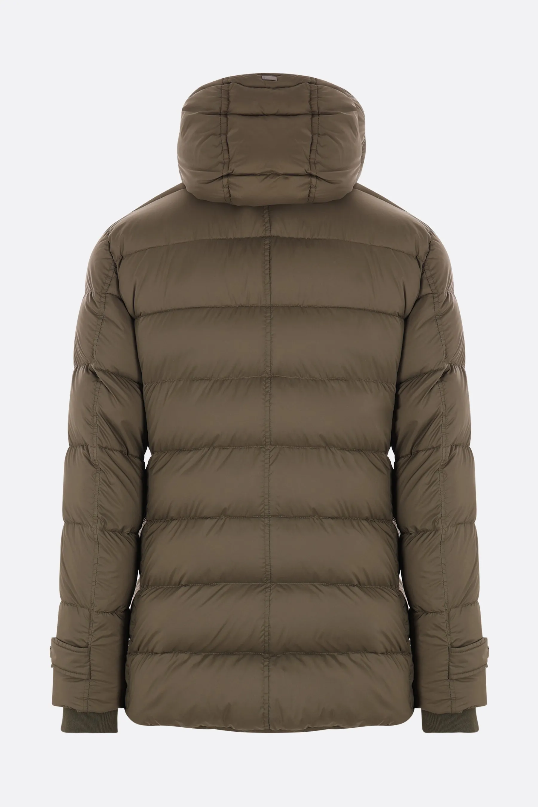 Classic Hooded Nylon Down Jacket