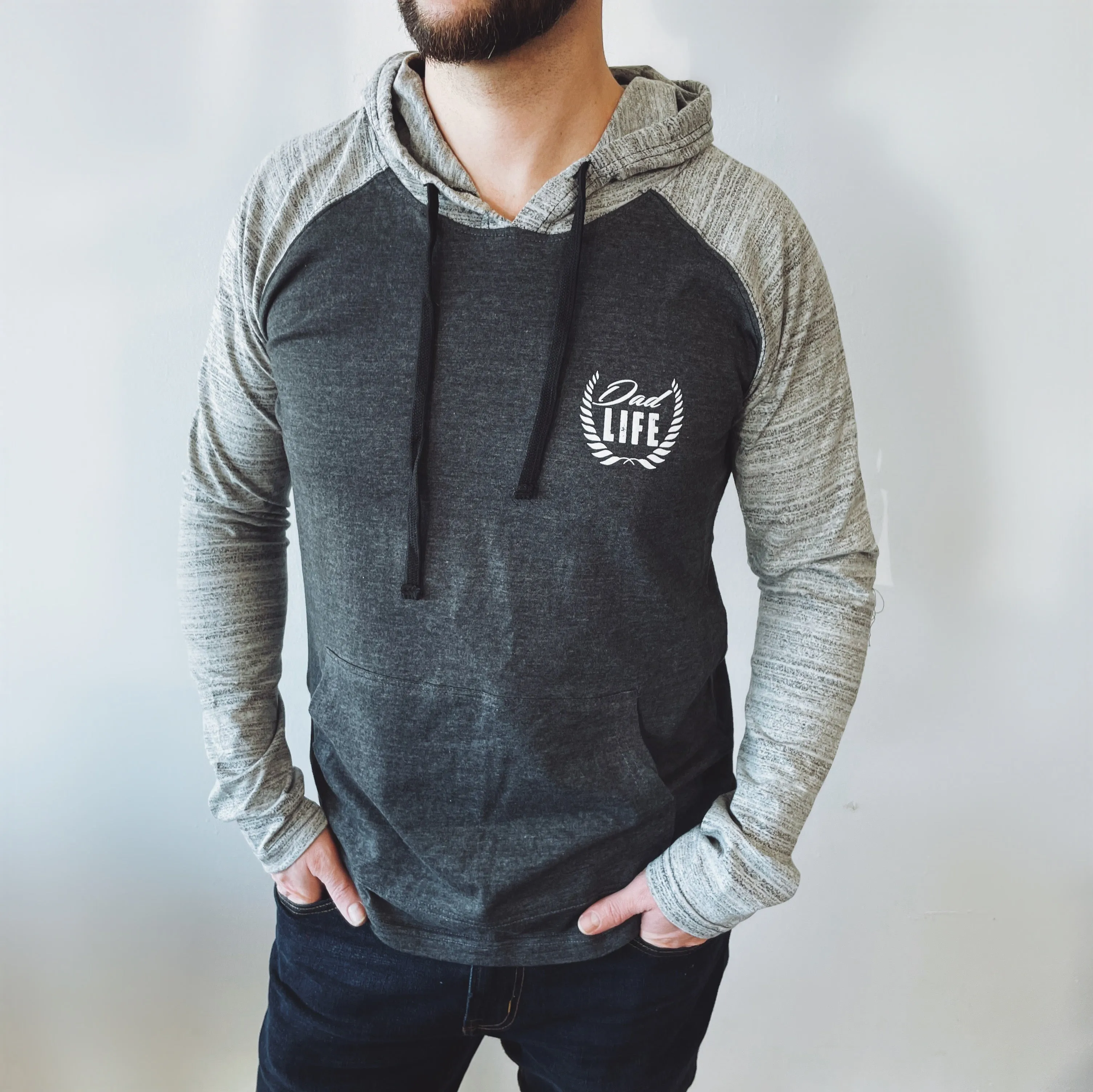 Dad Life Crest • Lightweight Hoodie