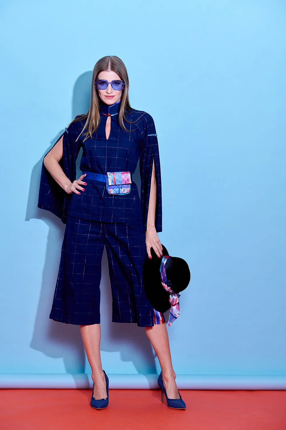 【EXPLORER】Indigo Culottes (紅白藍)