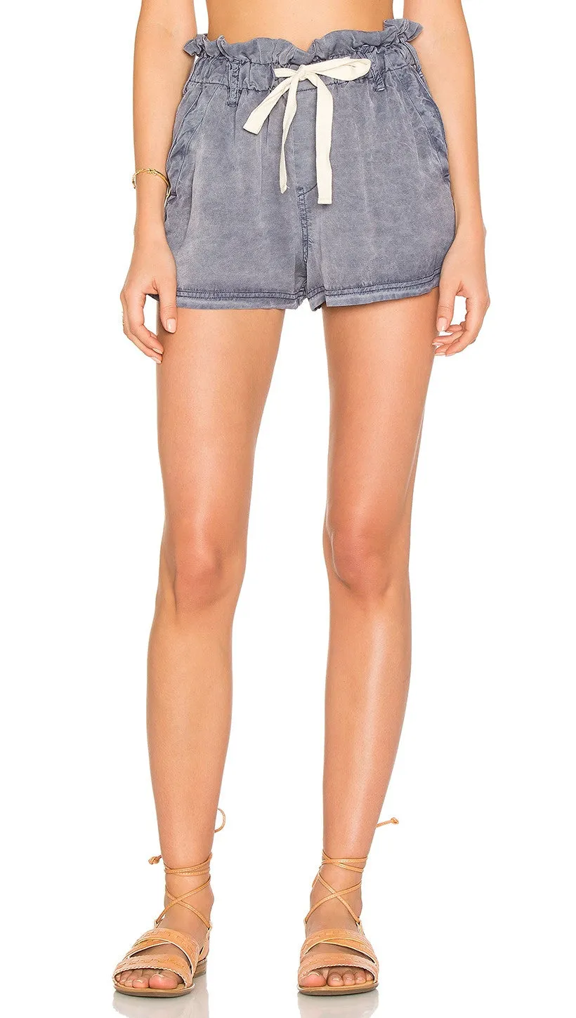 Free People High Waist Wash Out Short Lilac