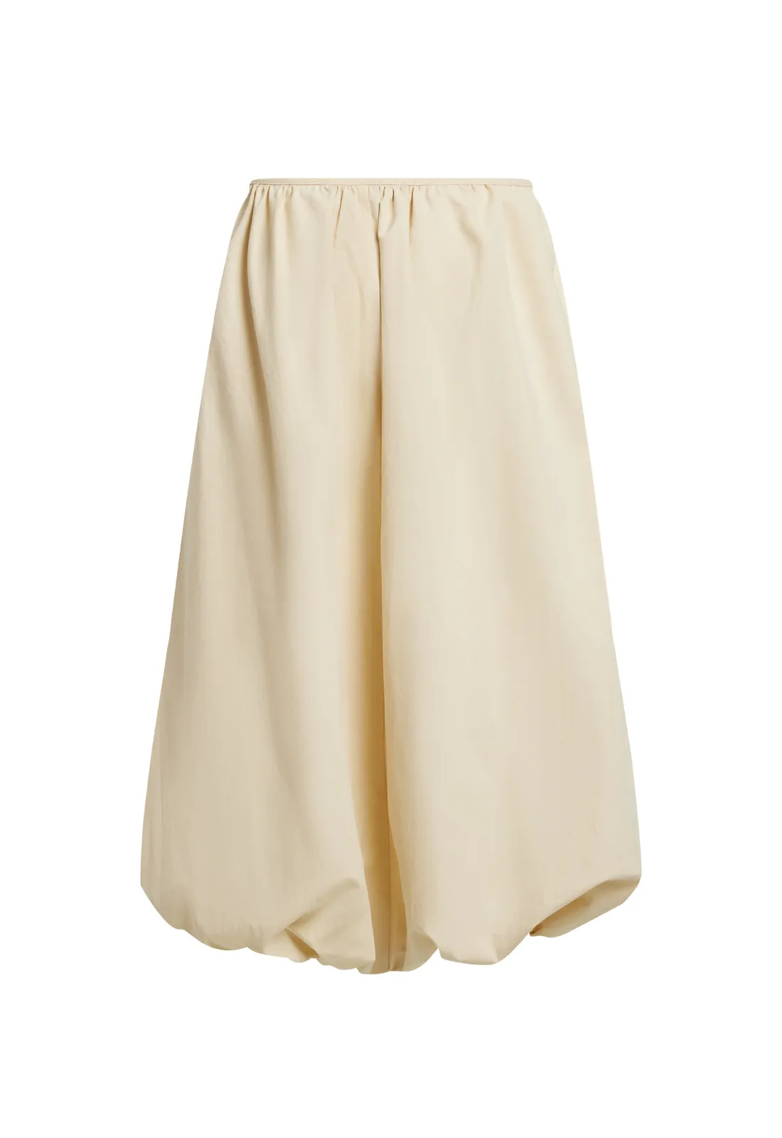 INTUITION BUBBLE MIDI SKIRT - CORNSILK