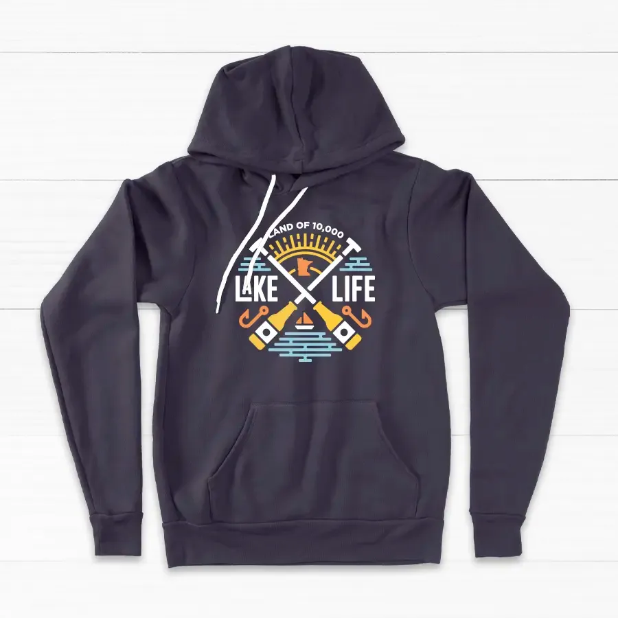 Lake Life Unisex Lightweight Hoodie