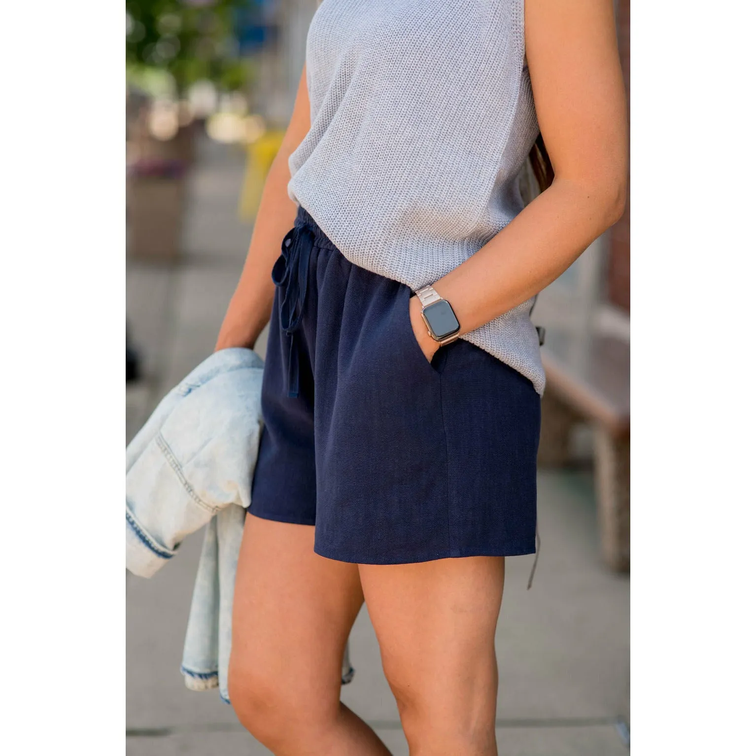 Lightweight Drawstring Shorts