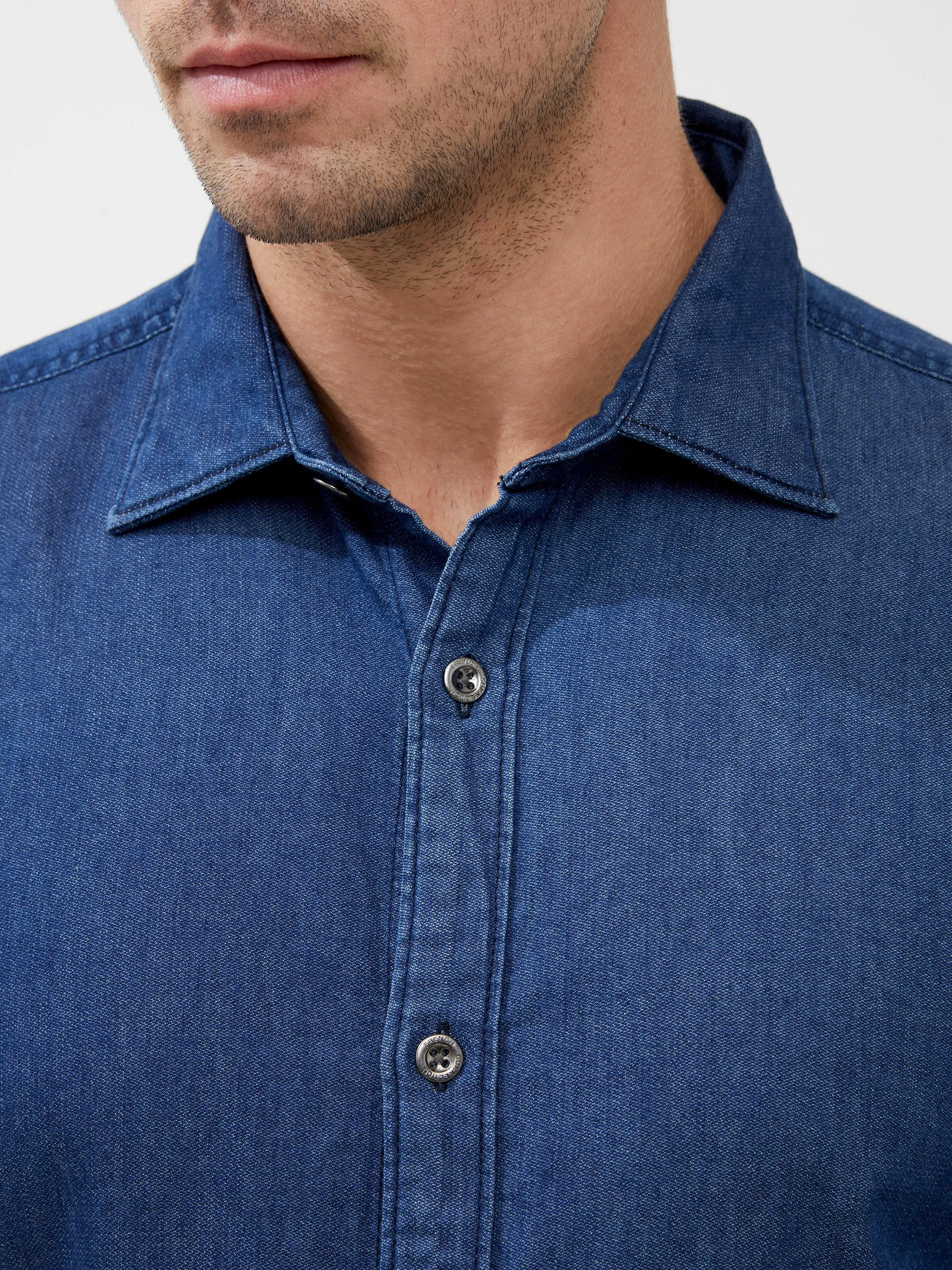 Long Sleeve Light Denim Shirt