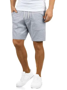 Men Patched Drawstring Waist Track Shorts