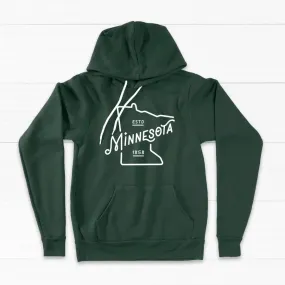 MN Outline Unisex Lightweight Hoodie