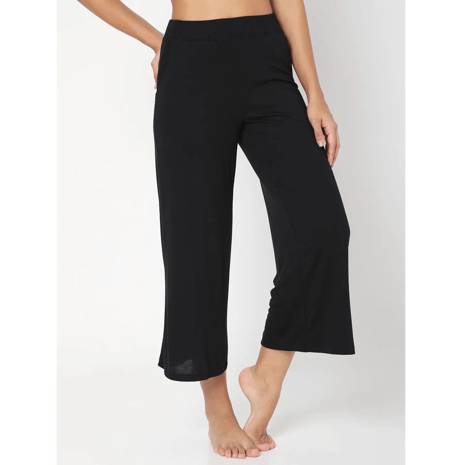 Modal Lounge Culottes Black