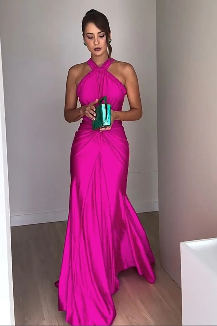 off-shoulder backless bridesmaid dress