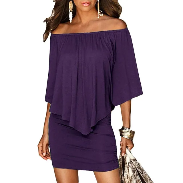 Off Shoulder Mini Dress