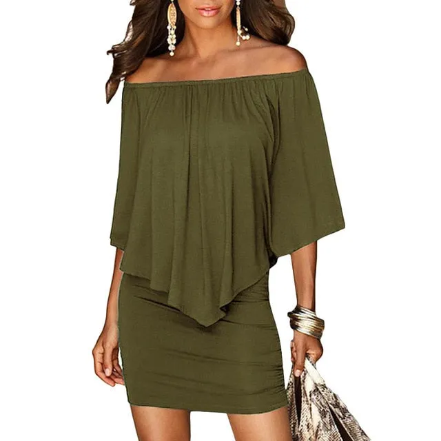 Off Shoulder Mini Dress