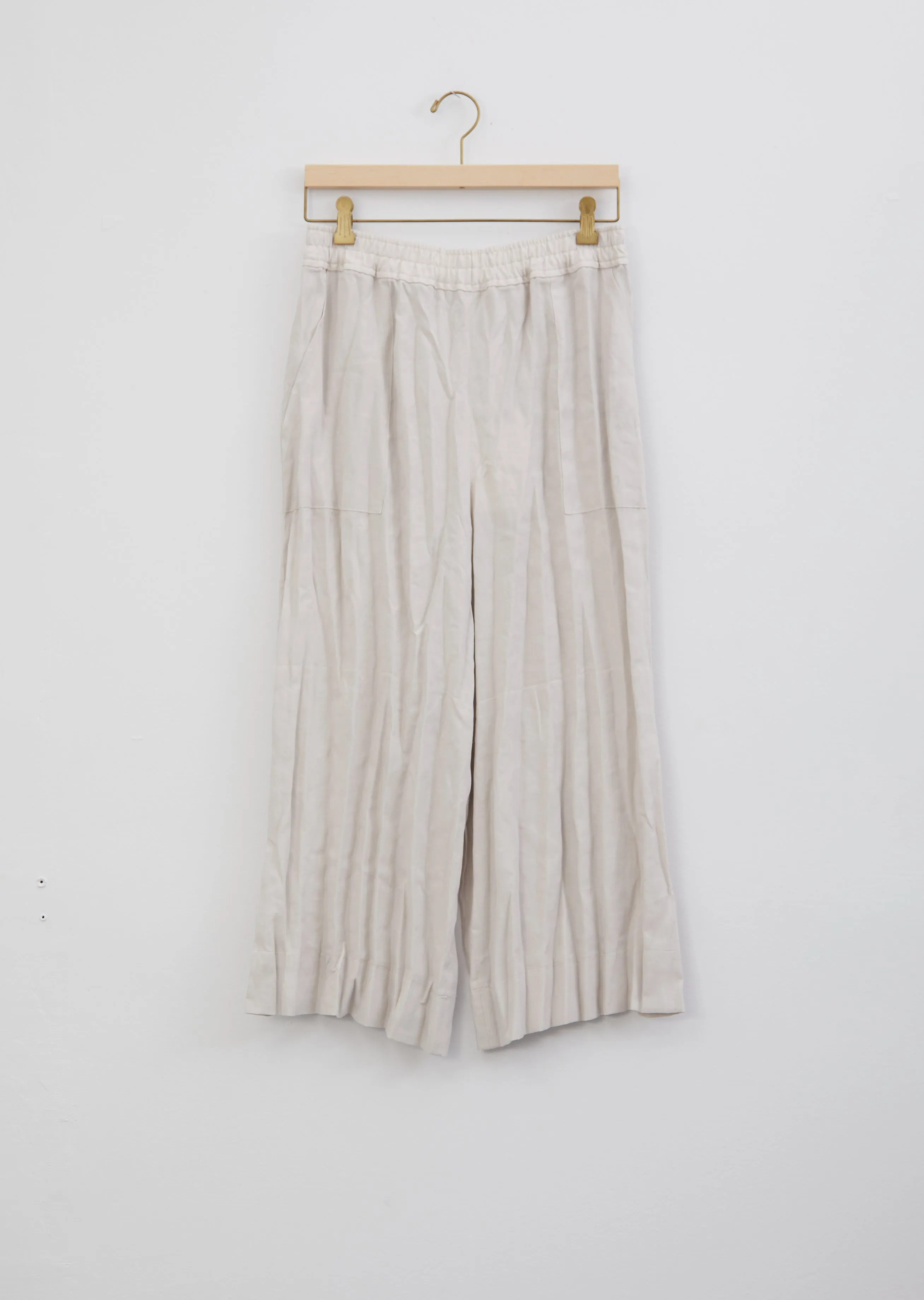 Parisa Creased Linen Culotte Trousers