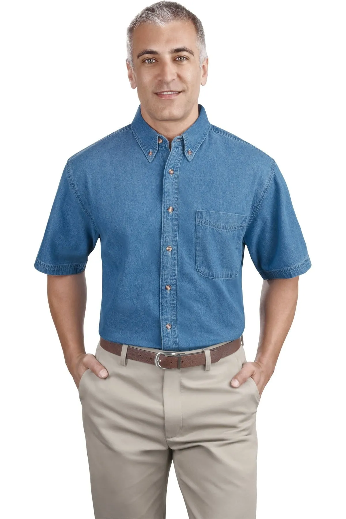 Port & Company Short Sleeve Value Denim Shirt