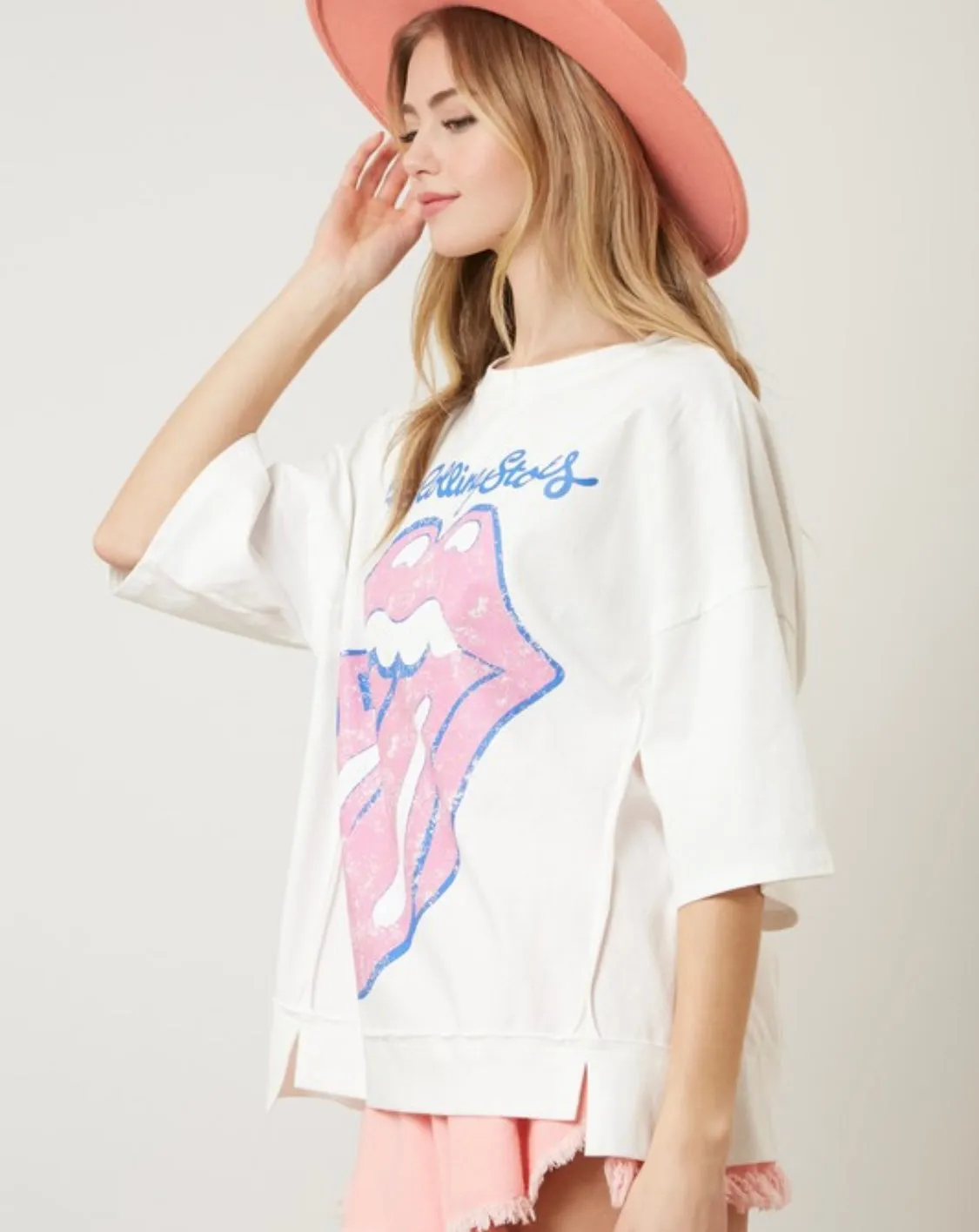 Rolling Stones Graphic Oversized Tee