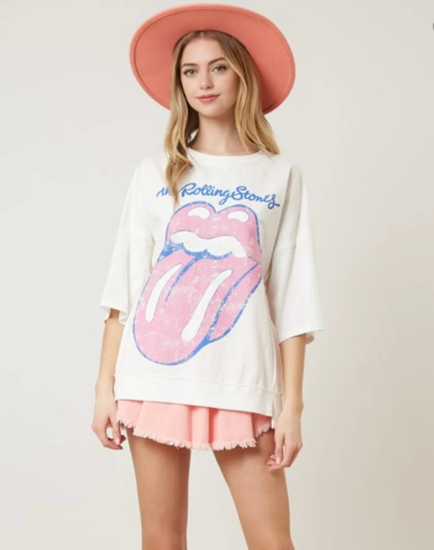 Rolling Stones Graphic Oversized Tee