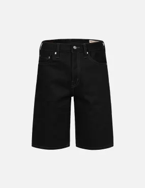 Samurai and Seagull Embroidery Denim Shorts