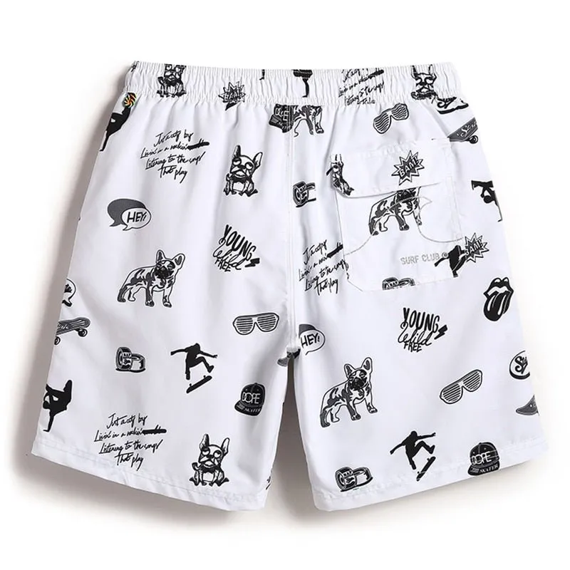 Surfer Doodle Board Shorts