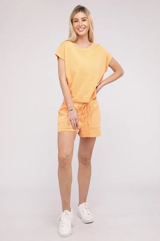 TEEK - Matching Top and Shorts Set