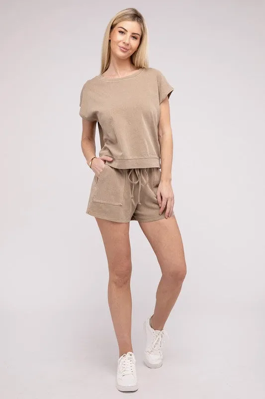 TEEK - Matching Top and Shorts Set