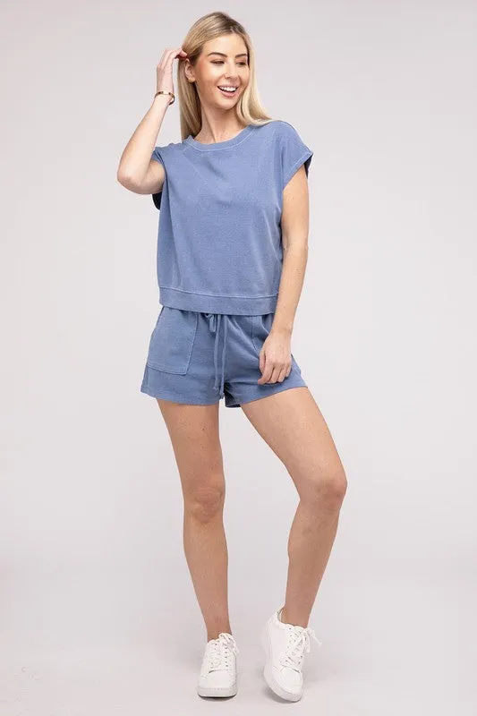 TEEK - Matching Top and Shorts Set