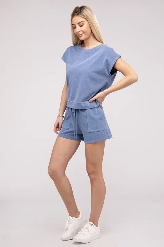 TEEK - Matching Top and Shorts Set