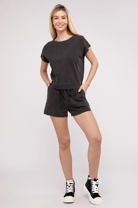 TEEK - Matching Top and Shorts Set