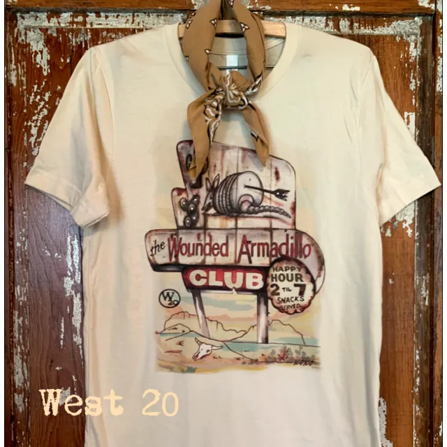 West 20 Wounded Armadillo Tee