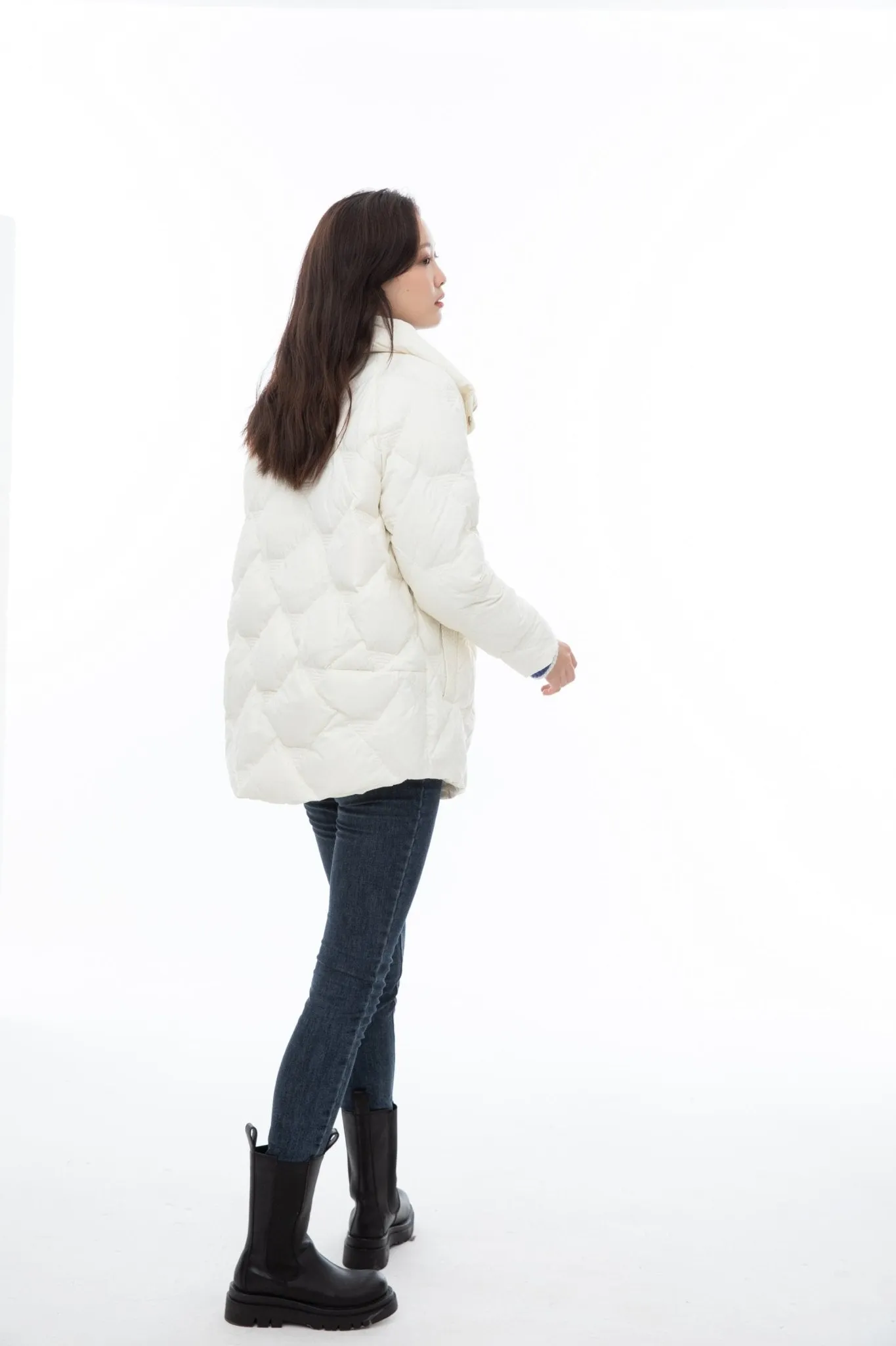 White Short Down Jacket