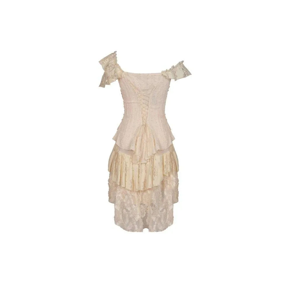 Women's Vintage Lace Multi-layered Dresses